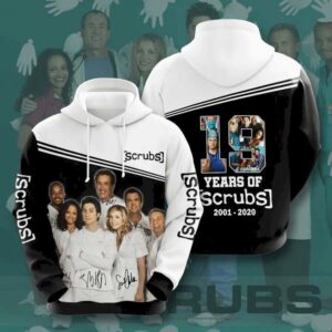19 Years Of Scrubs 2001 2020 Pullover And Zippered Hoodies Custom 3D Graphic Printed 3D Hoodie All Over Print Hoodie For Men For Women - fa316a82fb0a