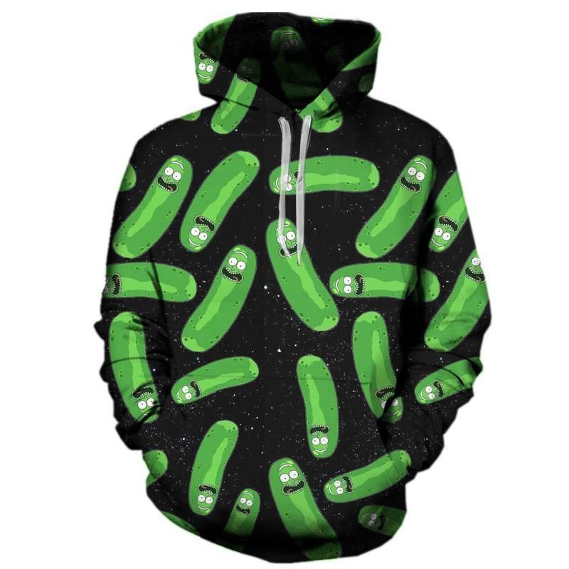 2017 Fashion Rick and morty Hip hop 3d Hoodies Hot cartoon pickle rick 3d printed Women/Men Hoody Streetwear hooded sweatshirts - fad2b6495e20 2017 Fashion Rick and morty Hip hop 3d Hoodies Hot cartoon pickle rick 3d printed Women/Men Hoody Streetwear hooded sweatshirts - fad2b6495e20