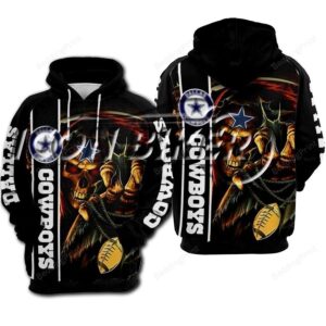 31093-Dallas Cowboys Skull 3d Hoodies For Fan Nfl - a41647fb642b