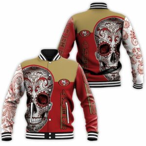 3D Hoodie San Francisco 49Ers Sugar Skull Fan 3D T Shirt Hoodie Sweater Jersey Baseball Jacket Model 54 - 2ce2fb166c5c