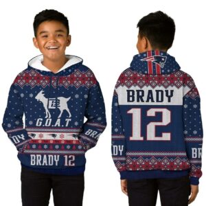 3D Hoodie Tom Brady New England Patriots Goat Kid 3D Hoodie/Sweatshirt Hoodie19699 - 4f68c5ba4685