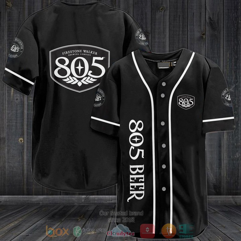 805 Beer Black Baseball Jersey 805 Beer Black Baseball Jersey