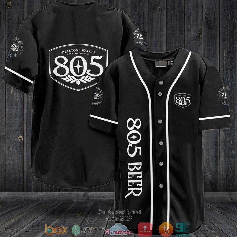 805 Beer Black Baseball Jersey 805 Beer Black Baseball Jersey
