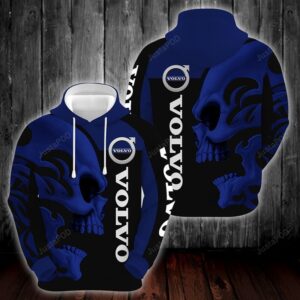 Ab Volvo Skull Black Blue 3d Hoodie For Men For Women Ab Volvo All Over Printed Hoodie. Ab Volvo 3d Shirt - 2434d3f7bb91