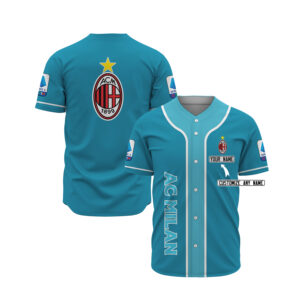 Ac Milan Custom Name Baseball Jersey