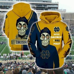 Achmed Notre Dame Fighting Irish Haters I Kill You Pullover And Zippered Hoodies Custom 3D Graphic Printed 3D Hoodie All Over Print Hoodie For Men For Women - b92a04af262e