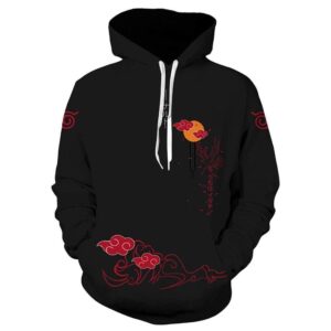 Akatsuki Naruto Pullover And Zip Pered Hoodies Custom 3D Naruto Graphic Printed 3D Hoodie All Over Print Hoodie For Men For Women - c9bc0c2242a2