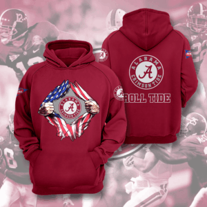 Alabama Crimson Tide 3D Hoodie - 192ee5880854