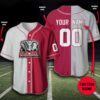Alabama Crimson Tide Custom Name And Number Baseball Jersey