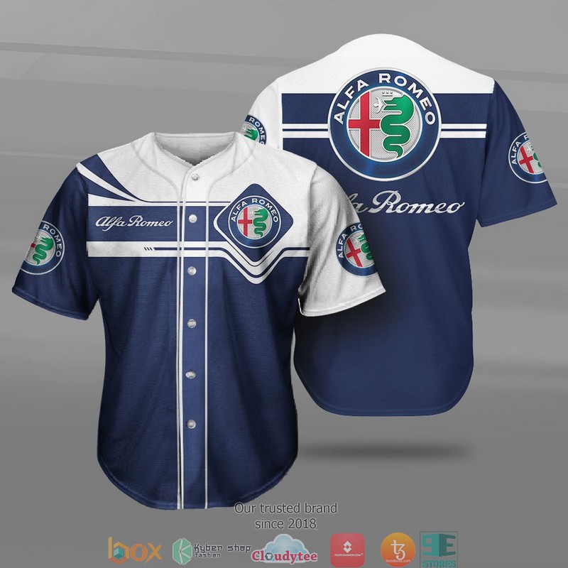 Alfa Romeo Car Motor Baseball Jersey Alfa Romeo Car Motor Baseball Jersey