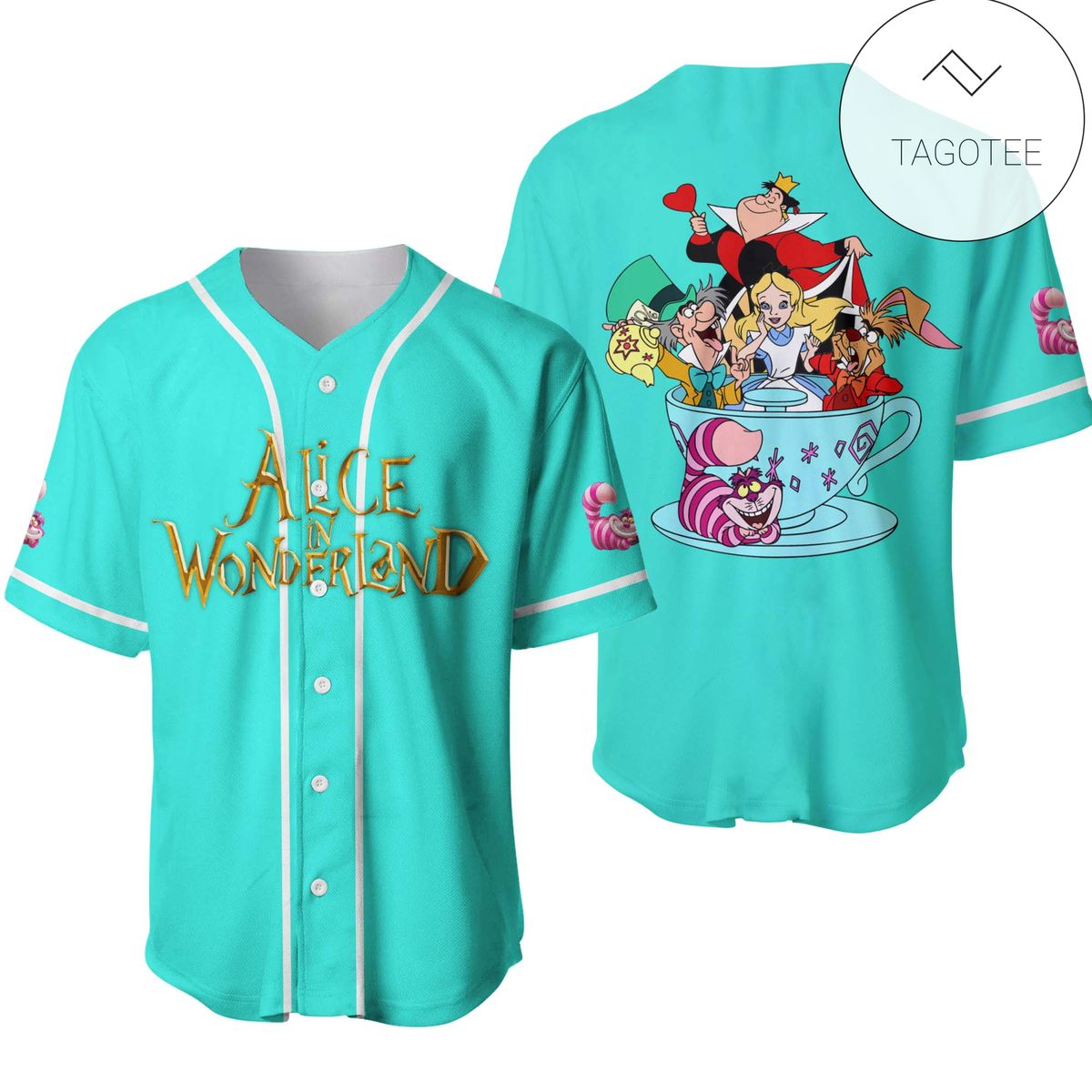 Alice In Wonderland Disney Gift Baseball Jersey Alice In Wonderland Disney Gift Baseball Jersey