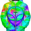Alien Melt Purple Unisex Zip-Up 3D Hoodie For Men Women All Over 3D Printed Hoodie - 8aea5eb89373