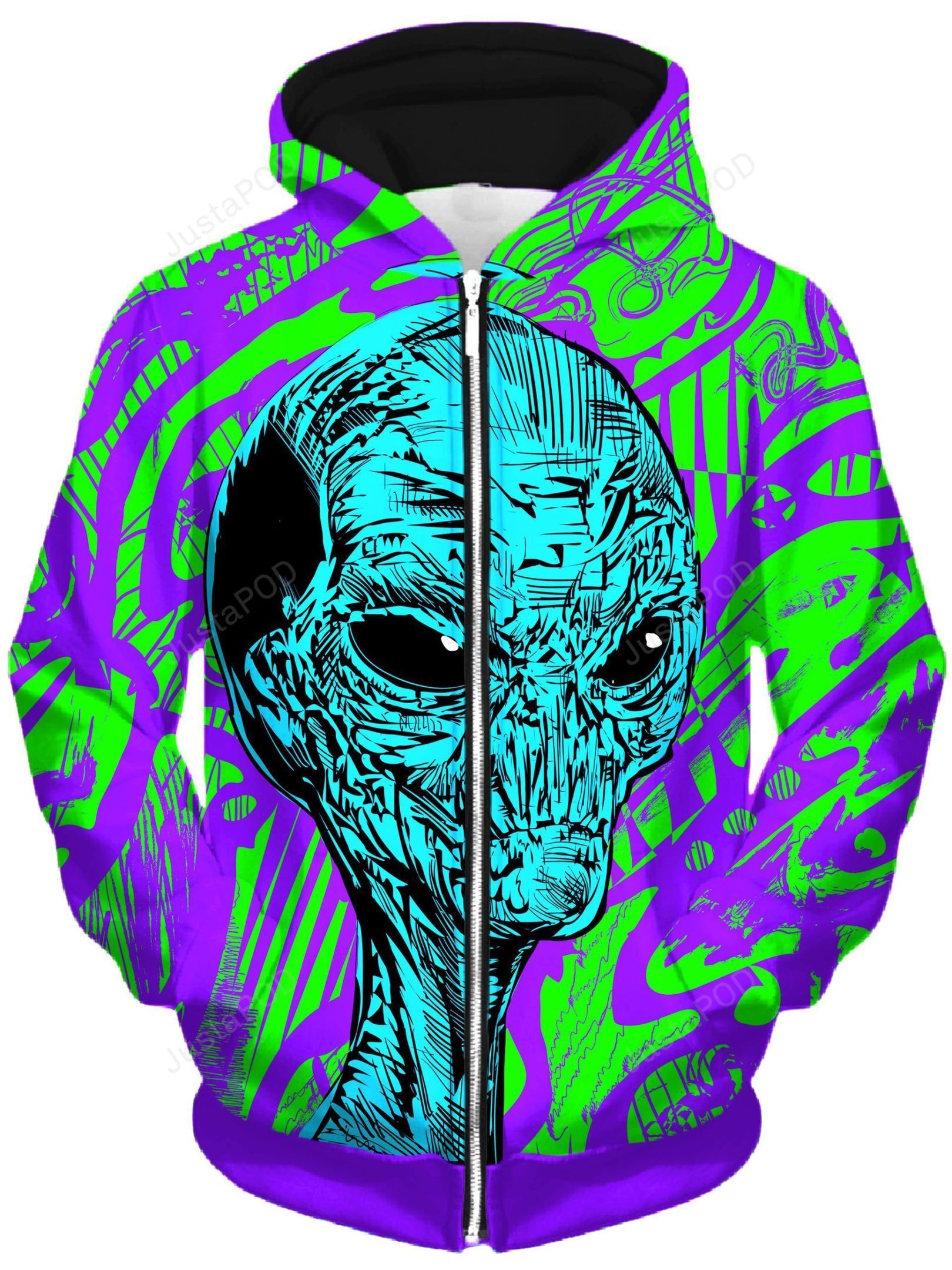 Alien Unisex Zip-Up 3D Hoodie For Men Women All Over 3D Printed Hoodie - ce164b4e8576 Alien Unisex Zip-Up 3D Hoodie For Men Women All Over 3D Printed Hoodie - ce164b4e8576