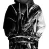 Alien Xenomorph Hallowen Horror Pullover And Zippered Hoodies Custom 3D Graphic Printed 3D Hoodie All Over Print Hoodie For Men For Women - 84dea2f2e4a0