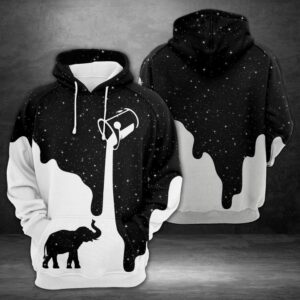 Amazing Elephant Galaxy 3D Printed Hoodie/Zipper Hoodie - 7f5321b7a8c1