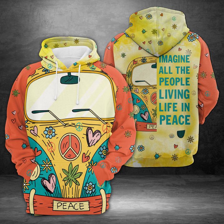 Amazing Hippie Bus 3D Printed Hoodie/Zipper Hoodie - b242228db5a4 Amazing Hippie Bus 3D Printed Hoodie/Zipper Hoodie - b242228db5a4