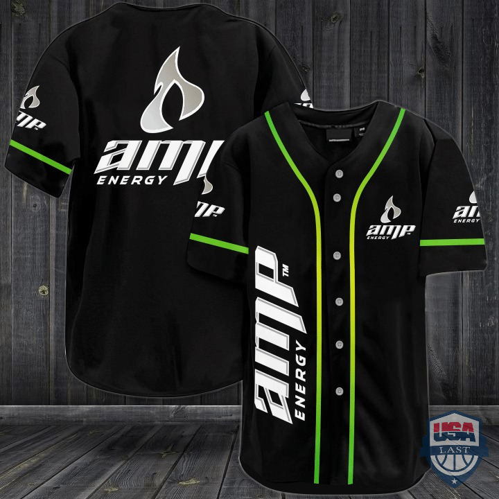 Amp Energy Drink Baseball Jersey Shirt Amp Energy Drink Baseball Jersey Shirt