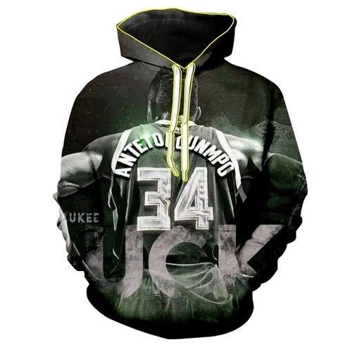 Antetokounmpo Milwaukee Bucks 34Th Zip 3D Hoodie All Over Print - 185cee43f137 Antetokounmpo Milwaukee Bucks 34Th Zip 3D Hoodie All Over Print - 185cee43f137