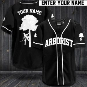 Arborist Custom Name Baseball Jersey
