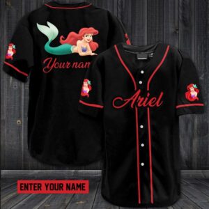Ariel Custom Name Baseball Jersey