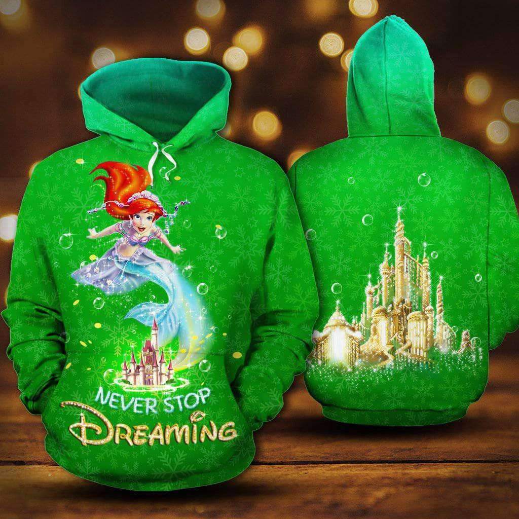 Ariel Never Stop Dreaming 3D Printed Hoodie/Zipper Hoodie - 848b4e9755c0 Ariel Never Stop Dreaming 3D Printed Hoodie/Zipper Hoodie - 848b4e9755c0