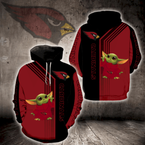 Arizona Cardinals Baby Yoda All Over Print 3D Hoodie For Men And Women - d849b92d2268