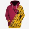 Arizona Cardinals Ncaa Football Many Logo 3d Hoodie For Men For Women Arizona Cardinals All Over Printed Hoodie. Arizona Cardinals 3d Shirt - 178265f88a4c
