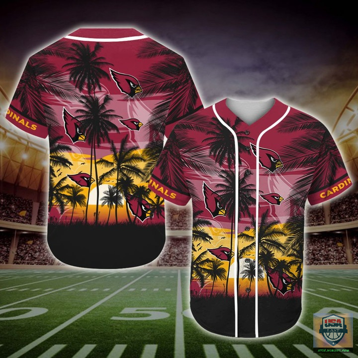 Arizona Cardinals Nfl Palm Tree Baseball Jersey Arizona Cardinals Nfl Palm Tree Baseball Jersey