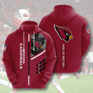 Arizona Cardinals Rise Up Red Sea 3D Hoodie - 50b56f085a9b