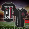 Arizona Cardinals Stand For The Flag Kneel For The Cross Baseball Jersey Shirt