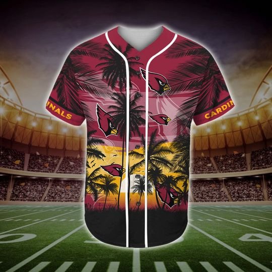 Arizona Cardinals Tropical Baseball Jersey Arizona Cardinals Tropical Baseball Jersey
