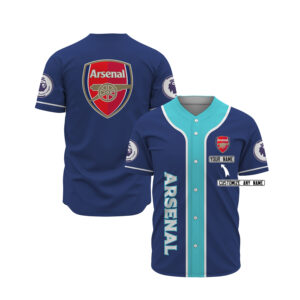 Arsenal Custom Name Baseball Jersey