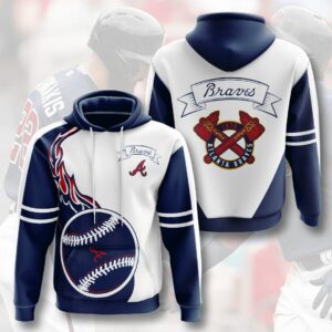 Atlanta Braves 3D Hoodie - 5cce173643e8