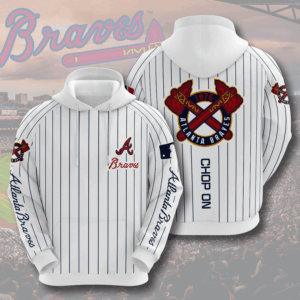 Atlanta Braves 3D Hoodie - da2ae9940d48
