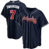Atlanta Braves Dansby Swanson 7 Baseball Jersey