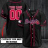 Atlanta Braves Mlb Custom Name And Number Baseball Jersey Shirt