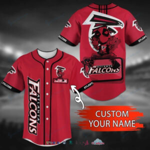 Atlanta Falcons Deadpool Personalized Baseball Jersey Shirt