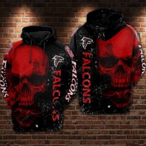 Atlanta Falcons Ncaa Football Skull Red 3d Hoodie For Men For Women Atlanta Falcons All Over Printed Hoodie. Atlanta Falcons 3d Shirt - 2116c576721b