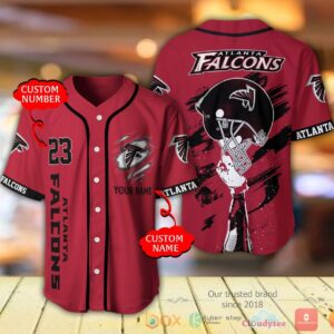 Atlanta Falcons Nfl Personalized Baseball Jersey Shirt