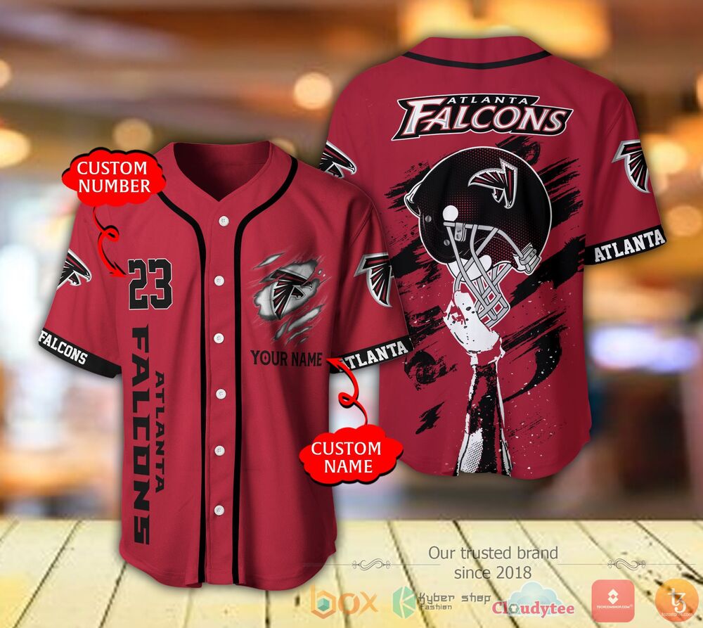 Atlanta Falcons Nfl Personalized Baseball Jersey Shirt Atlanta Falcons Nfl Personalized Baseball Jersey Shirt