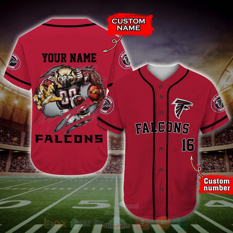 Atlanta Falcons Nfl Personalized Baseball Jersey Atlanta Falcons Nfl Personalized Baseball Jersey