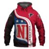 Atlanta Falcons Pullover And Zippered Hoodies Custom 3D Atlanta Falcons Graphic Printed 3D Hoodie All Over Print Hoodie For Men For Women - 670df8425c59