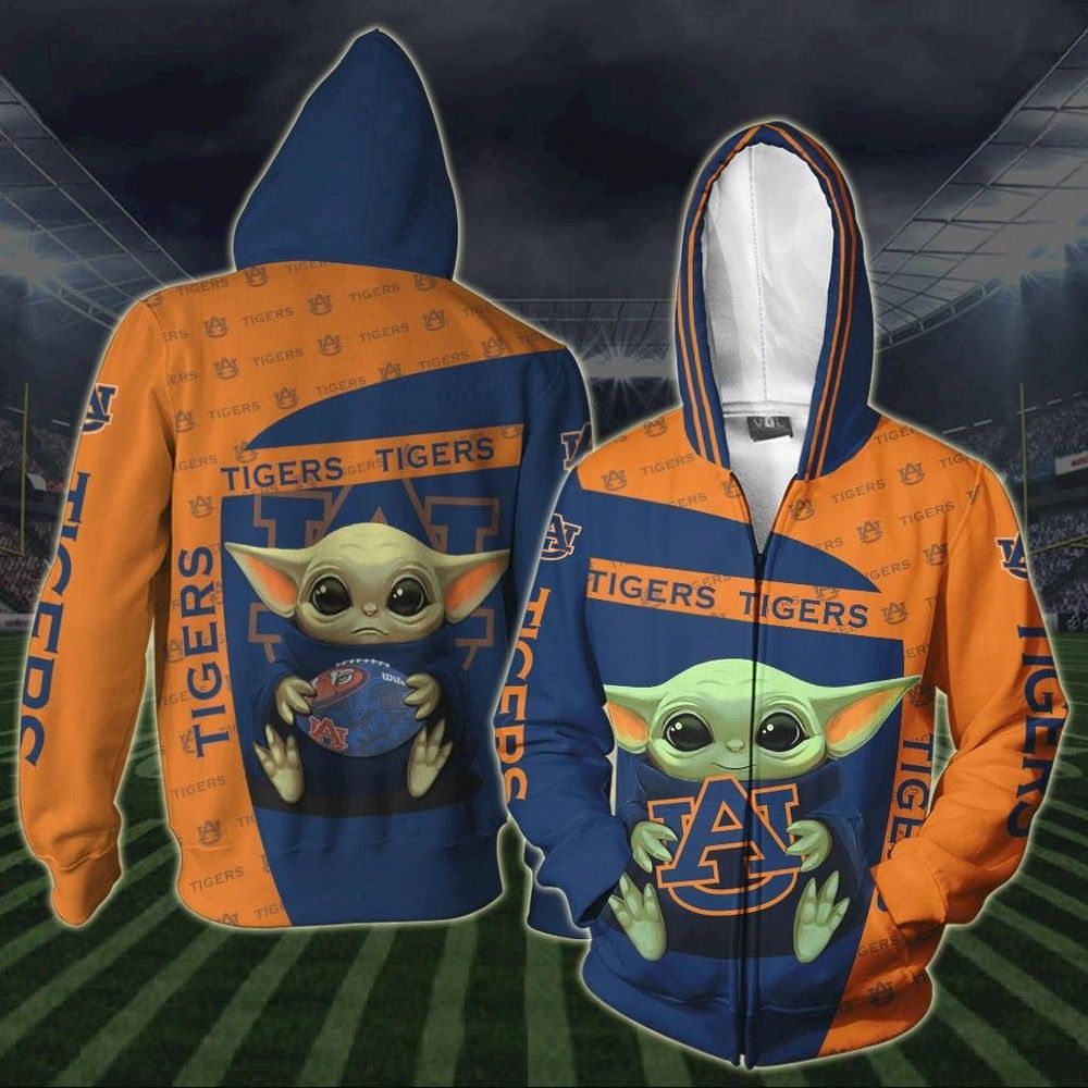 Auburn Tigers Yoda Pullover And Zippered Hoodies Custom 3D Graphic Printed 3D Hoodie All Over Print Hoodie For Men For Women - 1c829f0a3913 Auburn Tigers Yoda Pullover And Zippered Hoodies Custom 3D Graphic Printed 3D Hoodie All Over Print Hoodie For Men For Women - 1c829f0a3913