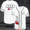 Audi S5 White Baseball Jersey