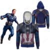Avengers 4: endgame Captain America Coat 3D Anime 3D Hoodie For Men Women All Over 3D Printed Hoodie - 411fafabc853