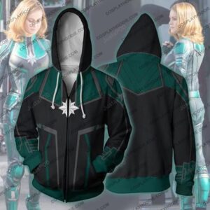 Avengers Infinity War 3D Hoodie For Men Women All Over 3D Printed Hoodie ï¿½ Captain Marvel Green Suit Jacket - f0f7706112d8