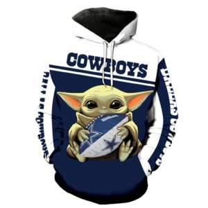 Baby Yoda Hug Dallas Cowboys All Over Print 3d Hoodie - ed4fbe9ced5f