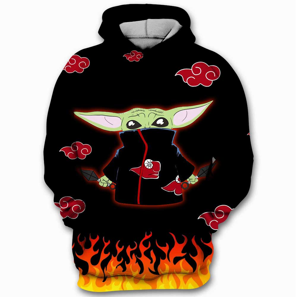 Baby Yoda Naruto Star Wars 3D Printed Hoodie/Zipper Hoodie - 932471870c04 Baby Yoda Naruto Star Wars 3D Printed Hoodie/Zipper Hoodie - 932471870c04