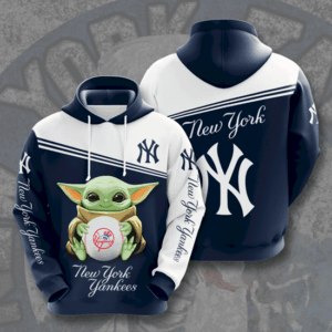 Baby Yoda New York Yankees Pullover And Zippered Hoodies Custom 3D Graphic Printed 3D Hoodie All Over Print Hoodie For Men For Women - 7ab59d567f08