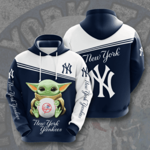 Baby Yoda New York Yankees Pullover And Zippered Hoodies Custom 3D Graphic Printed 3D Hoodie All Over Print Hoodie Sweatshirt For Fans Men Women - f48a3d6c1268